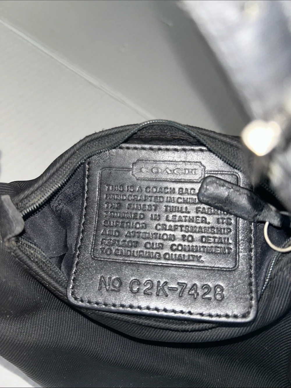 Coach Black Shoulder Bag with Top Handle